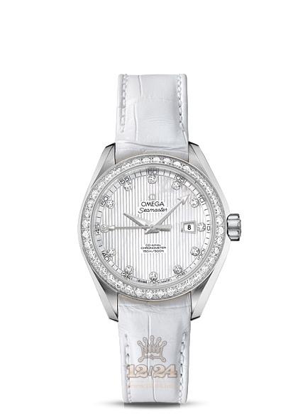 Omega Aqua Terra 150 M Watch 231.18.34.20.55.001 34 mm Stainless steel Case White Dial