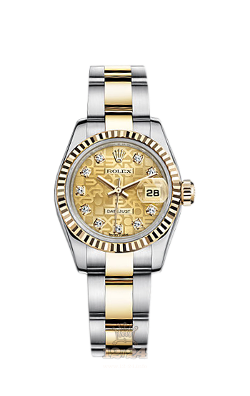 Rolex Lady-Datejust Watch 179173-0067 26 mm Steel / Yellow gold Case Golden Dial