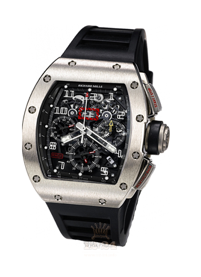 Richard Mille Men's Collection Watch RM 011 WG 50 mm White gold Case