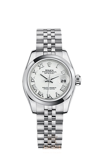 Rolex Lady-Datejust Watch 179160-0041 26 mm Stainless steel Case White Dial
