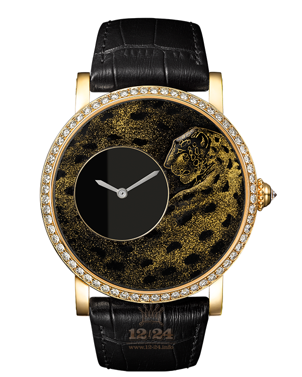 Cartier Creative jewelry watches Watch HPI00700 42 mm Yellow gold Case Black Golden Painted Dial