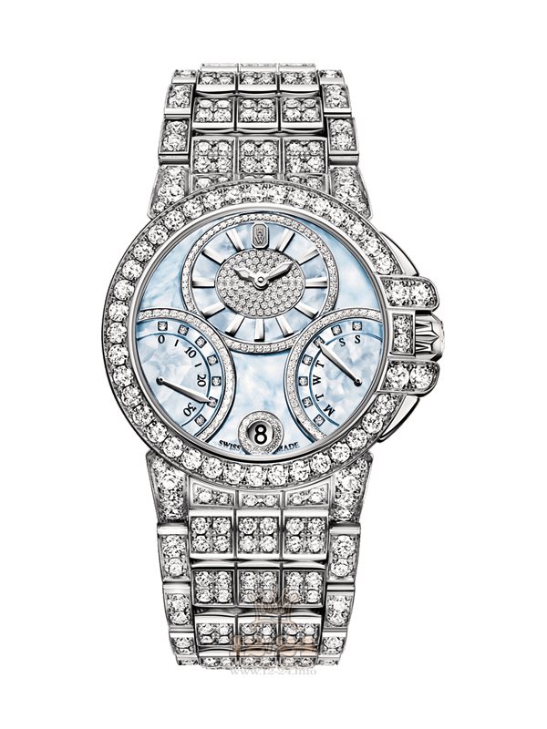 Harry Winston The Ocean Collection Watch OCEABI36WW051 36 mm White gold Case Blue Dial