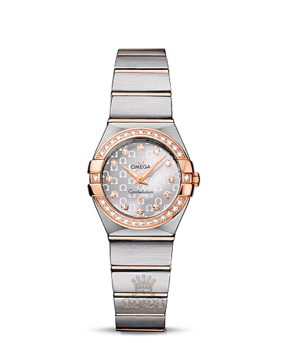 Omega Constellation Watch 123.25.24.60.52.001 24 mm Steel / Pink gold Case Silver Dial