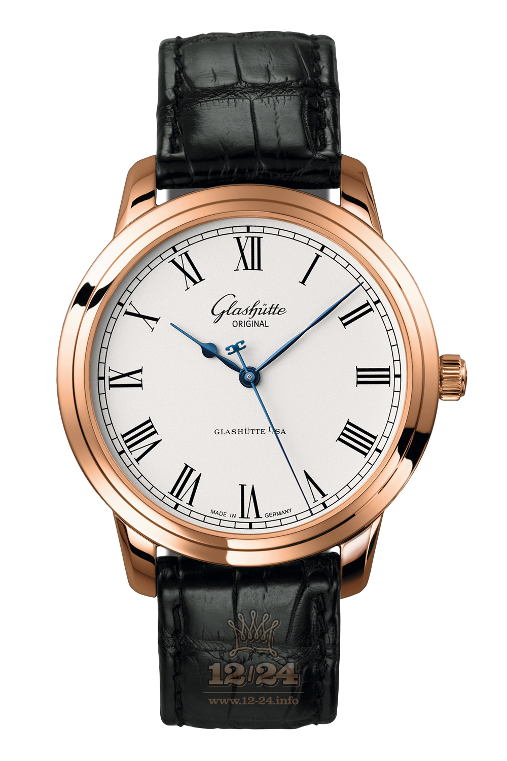 Glashutte Senator Watch 1-39-59-01-05-04 40 mm Pink gold Case White Dial