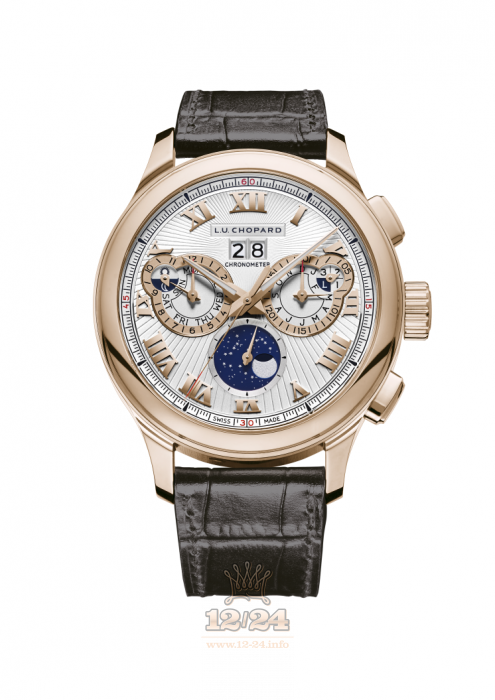 Chopard L.U.C Watch 161973-5002 45 mm Pink gold Case Silver Dial