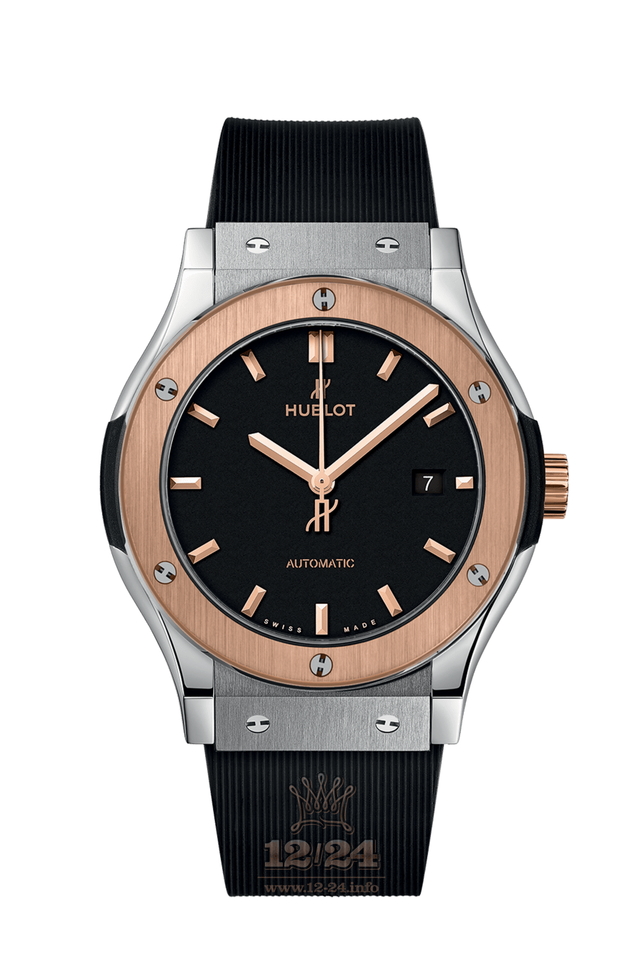 Hublot Classic Fusion Watch 542.NO.1181.RX 42 mm Pink gold Titanium Case Black Dial
