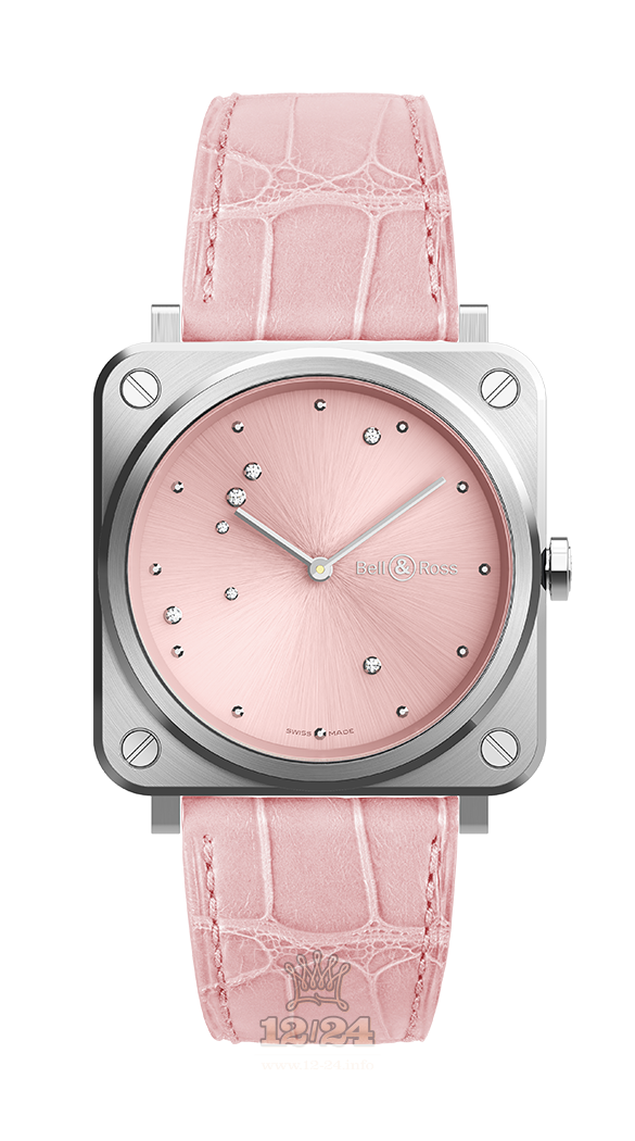 Bell & Ross Instruments Watch BRS-EP-ST/SCR 39 mm Stainless steel Case Pink Dial