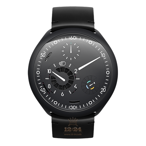 Ressence Type 2 Watch TYPE 2A Anthracite 45 mm Titanium Case Black Gray Dial