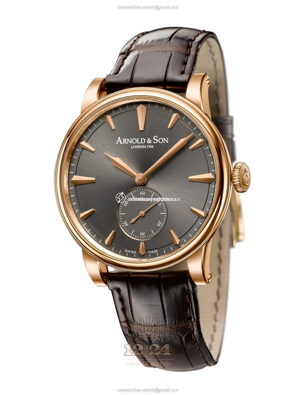 Arnold Son Royal Collection Watch 1LCAP.S04A.C110A Pink gold Case Gray Dial