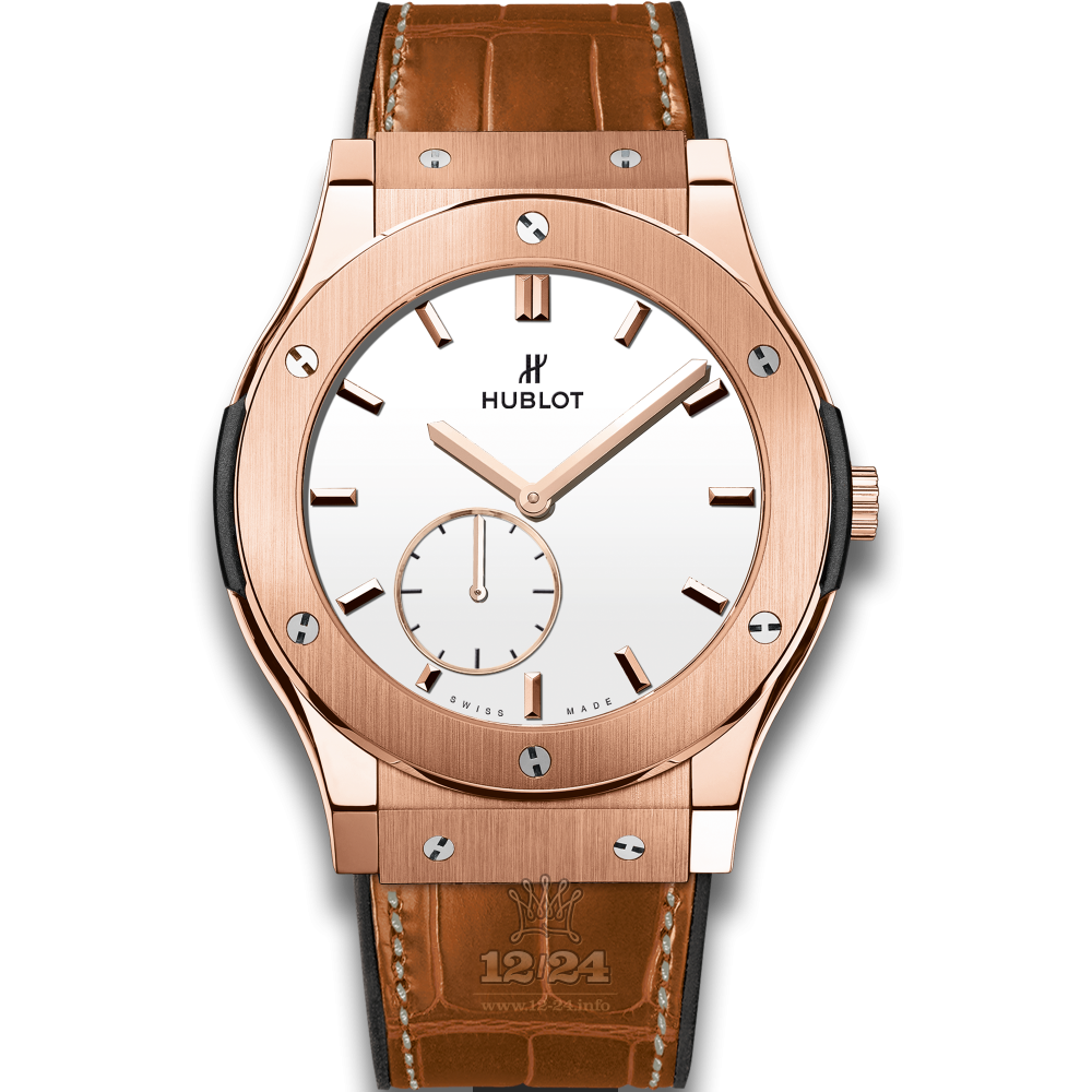 Hublot Classic Fusion Watch 515.OX.2210.LR 45 mm Red gold Case White Dial