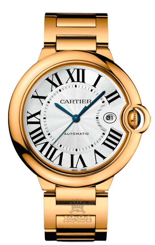 Cartier Ballon Bleu de Cartier Watch W69005Z2 42 mm Yellow gold Case Silver Dial
