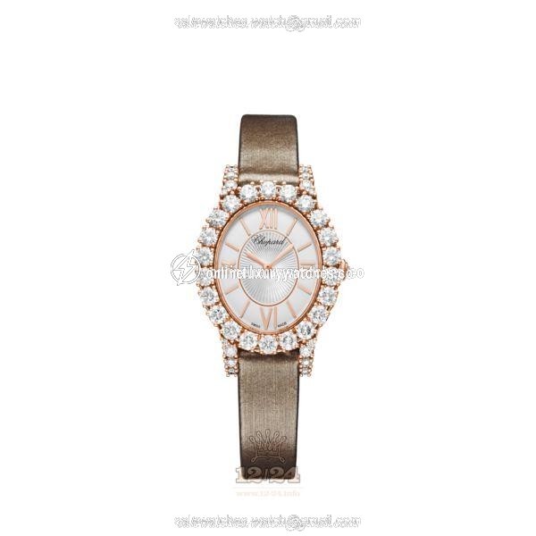 Chopard L Heure du Diamant Watch 139384-5104 29 mm Pink gold Case White Dial