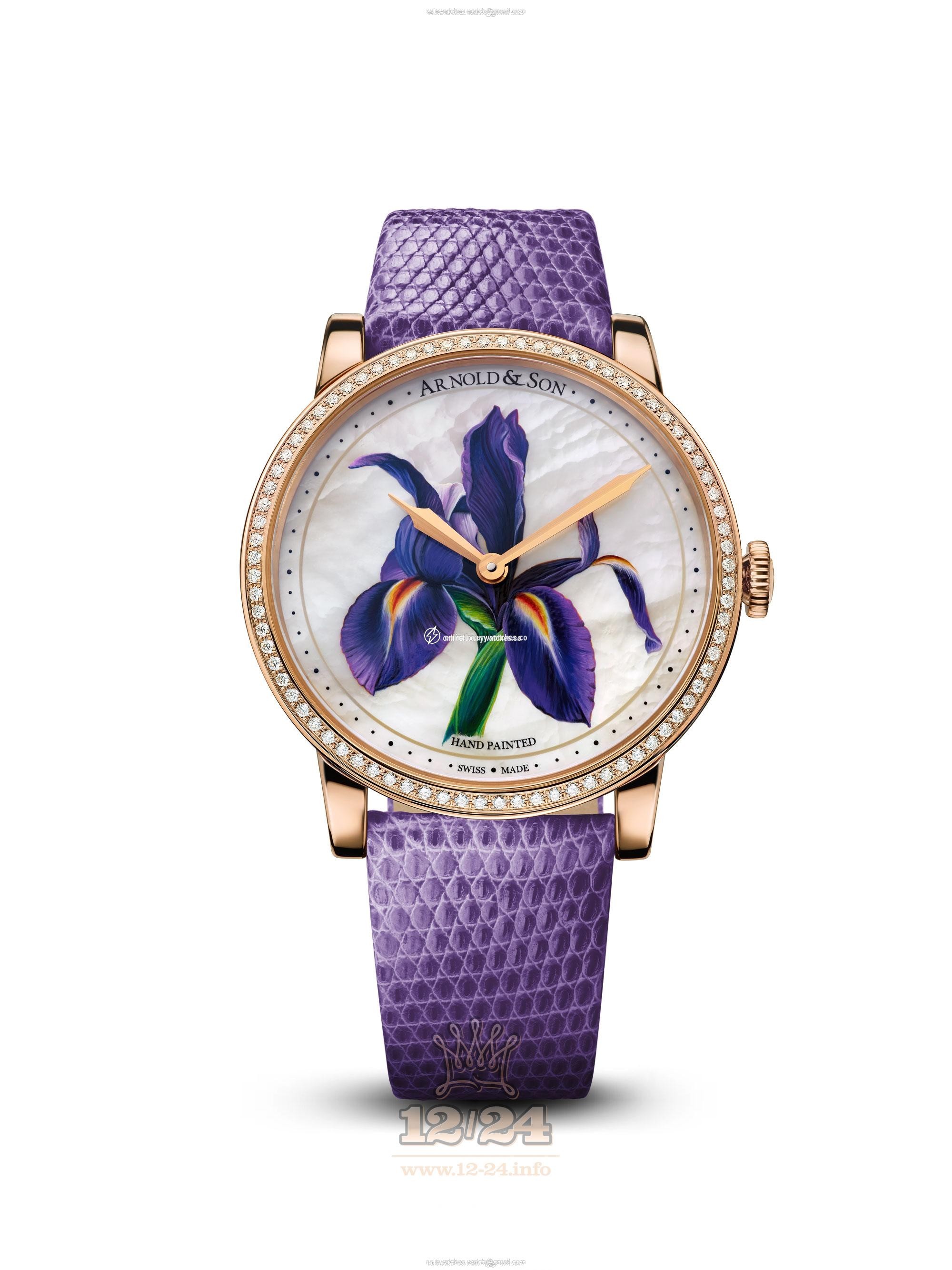 Arnold Son Royal Collection Watch 1LCMP.M03A.L512A Pink gold Case White Painted Dial