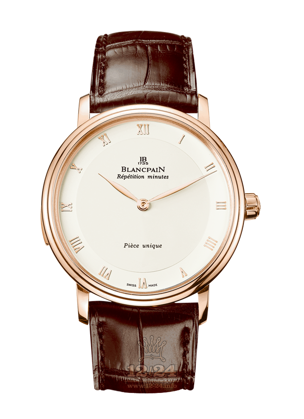 Blancpain Villeret Watch 6033-3642-55 38 mm Red gold Case White Dial