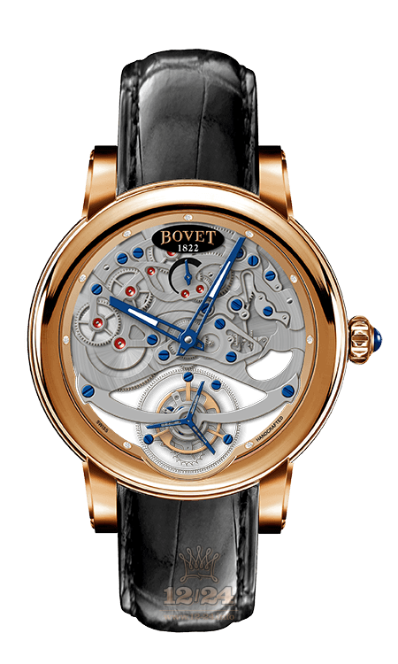 Bovet Dimier Watch R041003 41 mm Pink gold Case Gray Silver Dial
