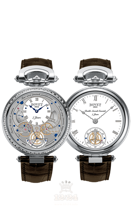 Bovet Fleurier Complications Watch AI43002-SB1 43 mm White gold Case White Gray Dial