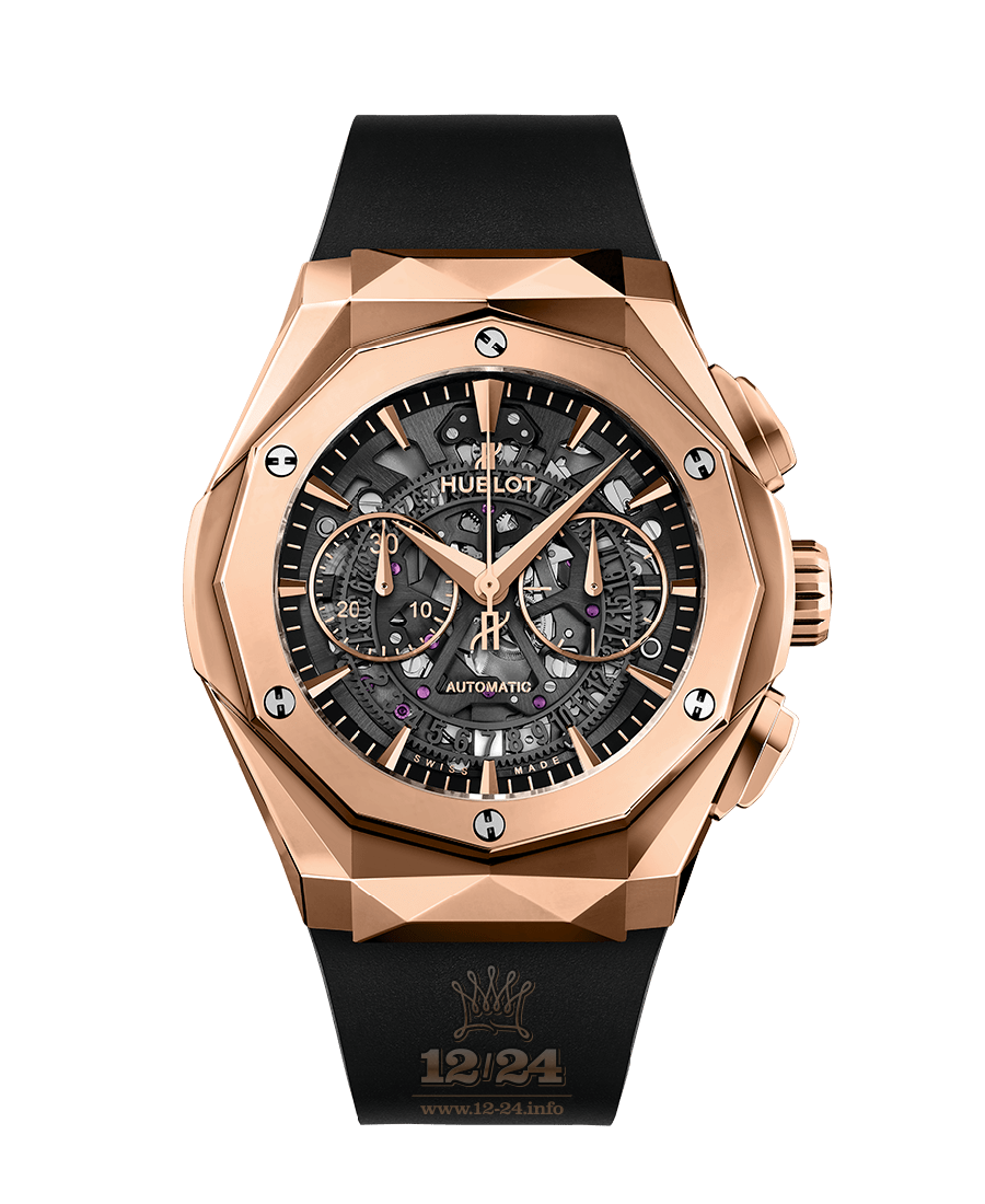 Hublot Classic Fusion Watch 525.OX.0180.RX.ORL18 45 mm Pink gold Case Black Dial