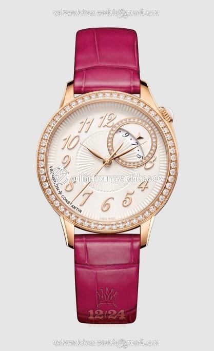 Vacheron Constantin Egerie Watch 4605F/000R-B496 35 mm Pink gold Case White Dial