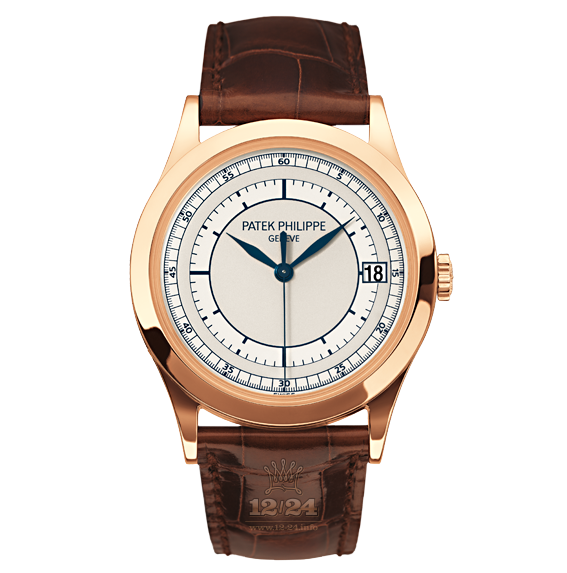 Patek Philippe Calatrava Watch 5296R-001 38 mm Pink gold Case Gray Silver Dial