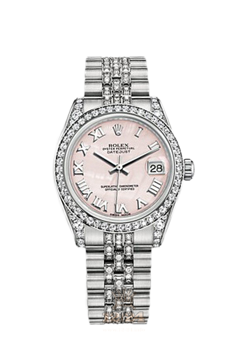 Rolex Datejust Watch 178159-0014 31 mm White gold Case Pink Dial