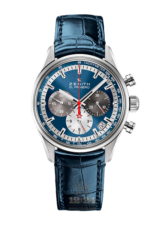 Zenith Chronomaster Watch 03.2150.400/53.C700 38 mm Stainless steel Case Dark blue Dial