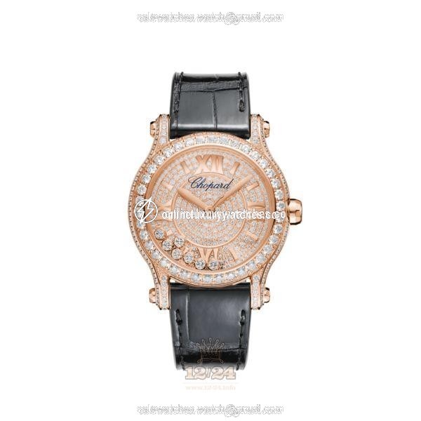 Chopard Happy Sport Watch 274891-5001 36 mm Pink gold Case