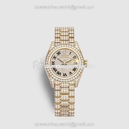 Rolex Lady-Datejust Watch 279458rbr-0001 28 mm Yellow gold Case