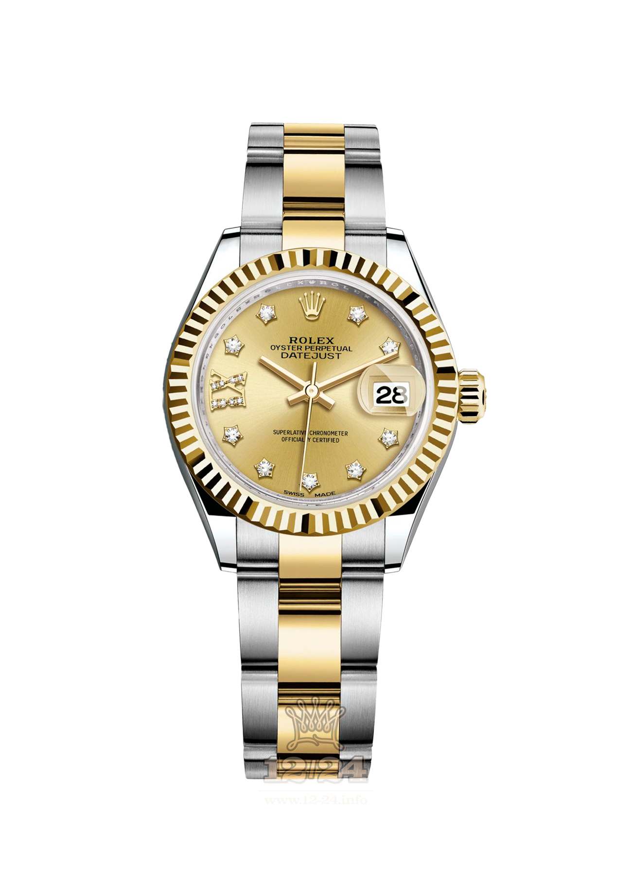 Rolex Datejust Watch 279173-0022 28 mm Steel / Yellow gold Case Golden Dial