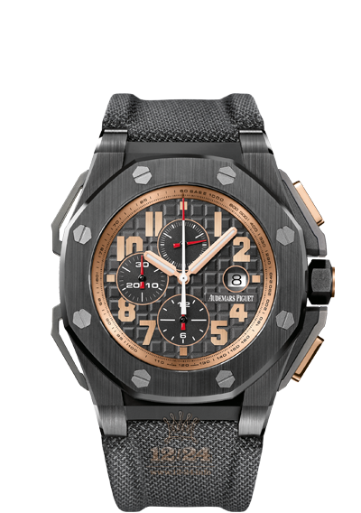 Audemars Piguet Royal Oak Offshore Watch 26378IO.OO.A001KE.01 48 mm Pink gold Titanium Ceramics Case Black Dial