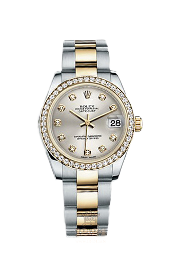 Rolex Datejust Watch 178383-0041 31 mm Steel / Yellow gold Case Silver Dial