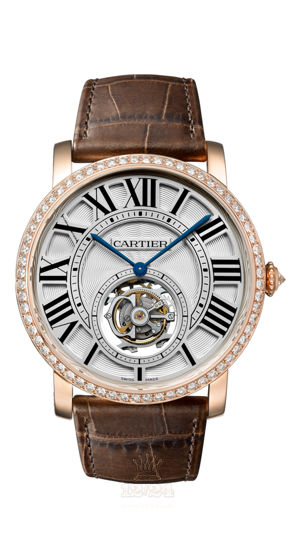 Cartier Rotonde de Cartier Watch HPI00593 40 mm Pink gold Case White Silver Dial