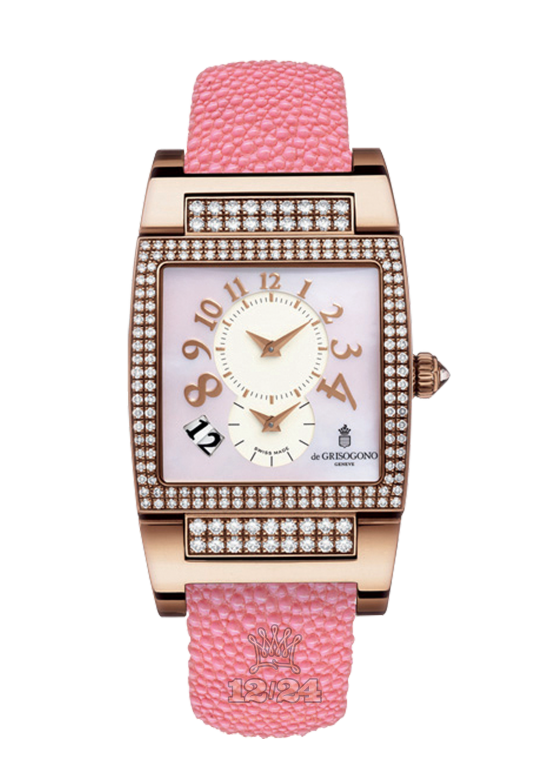 de Grisogono Uno Women Watch UW-DF-S16 Pink gold Case Pink Dial
