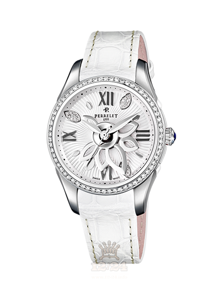 Perrelet Diamond Watch A2066/1 36 mm Stainless steel Case White Dial
