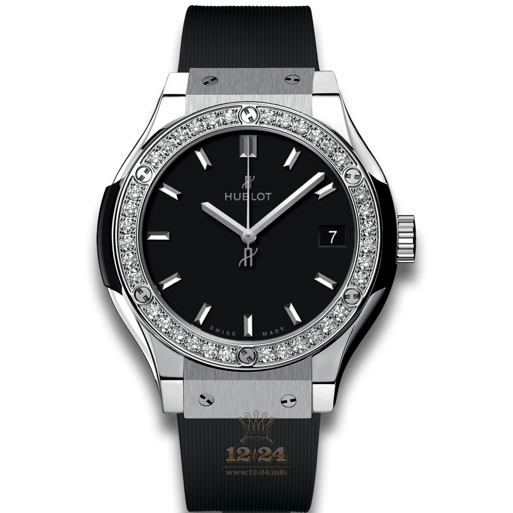 Hublot Classic Fusion Watch 581.NX.1171.RX.1104 33 mm Titanium Case Black Dial