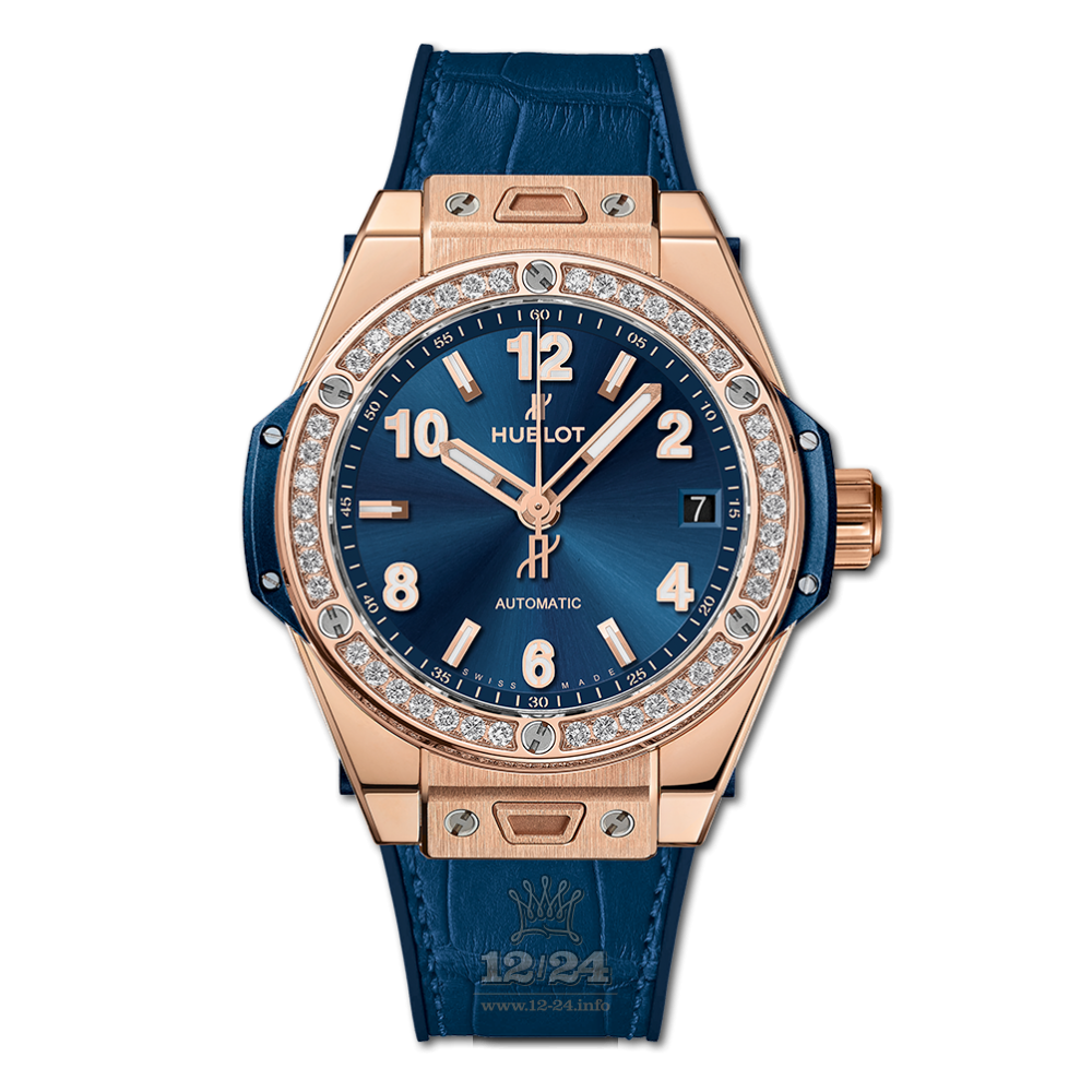 Hublot Big Bang Watch 465.OX.7180.LR.1204 39 mm Pink gold Case Dark blue Dial
