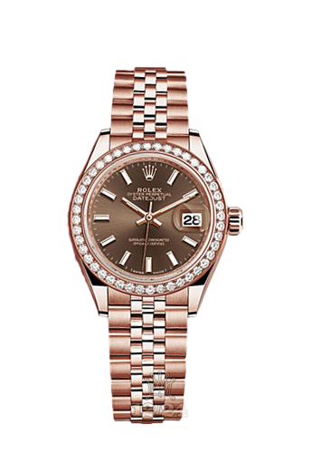 Rolex Datejust Watch 279135rbr-0008 28 mm Pink gold Case Brown (chocolate) Dial