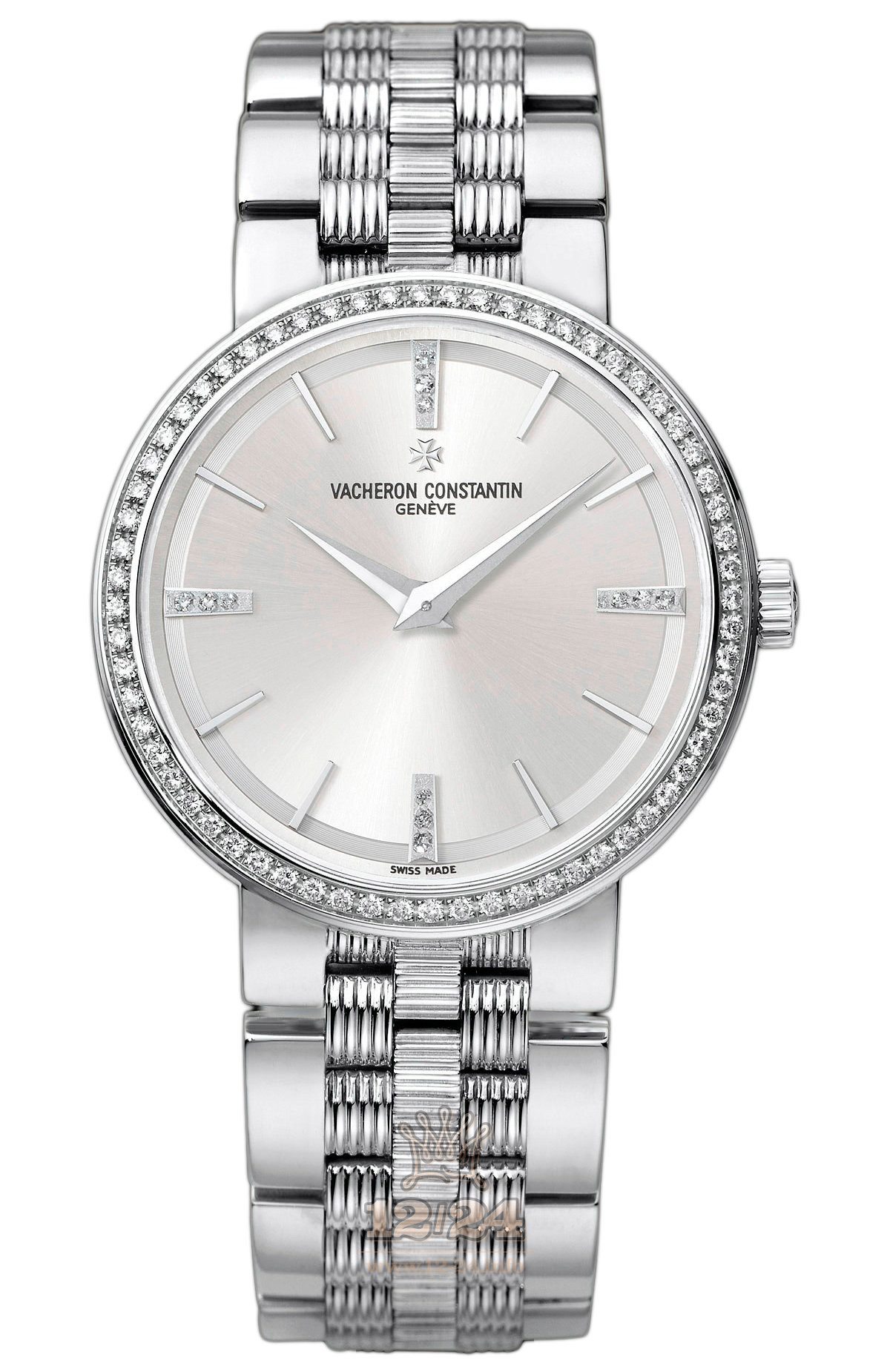 Vacheron Constantin Traditionnelle Watch 25557/Q01G-9276 30 mm White gold Case Silver Dial
