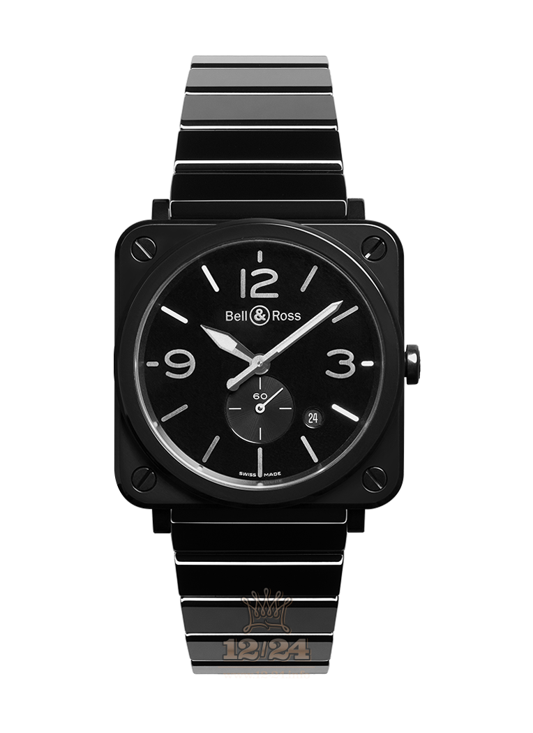 Bell & Ross Instruments Watch BRS-BL-CES/SCE 39 mm Ceramics Case Black Dial