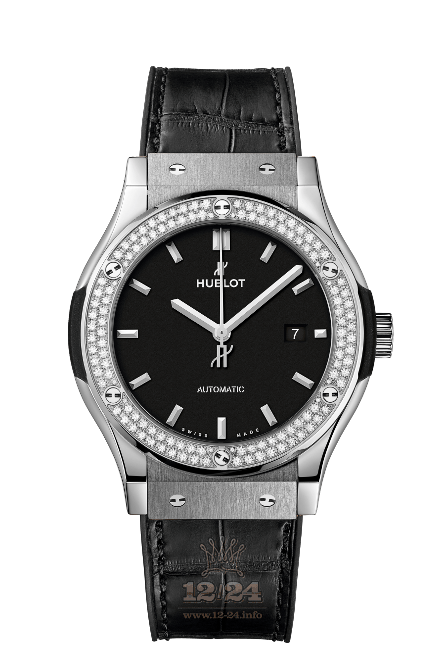 Hublot Classic Fusion Watch 542.NX.1171.LR.1104 42 mm Titanium Case Black Dial