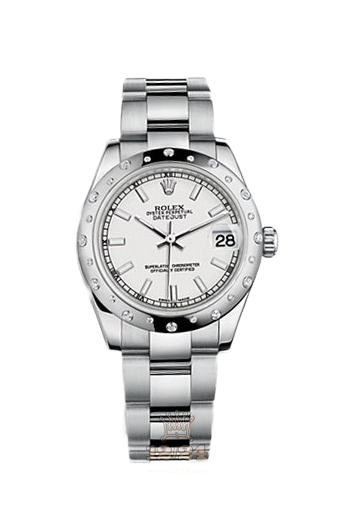 Rolex Datejust Watch 178344-0051 31 mm Steel / White gold Case White Dial