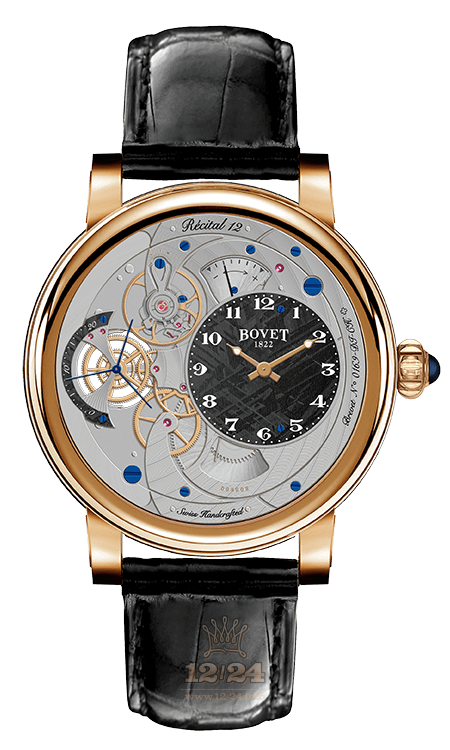Bovet Dimier Watch R120009 42 mm Pink gold Case Black Dial
