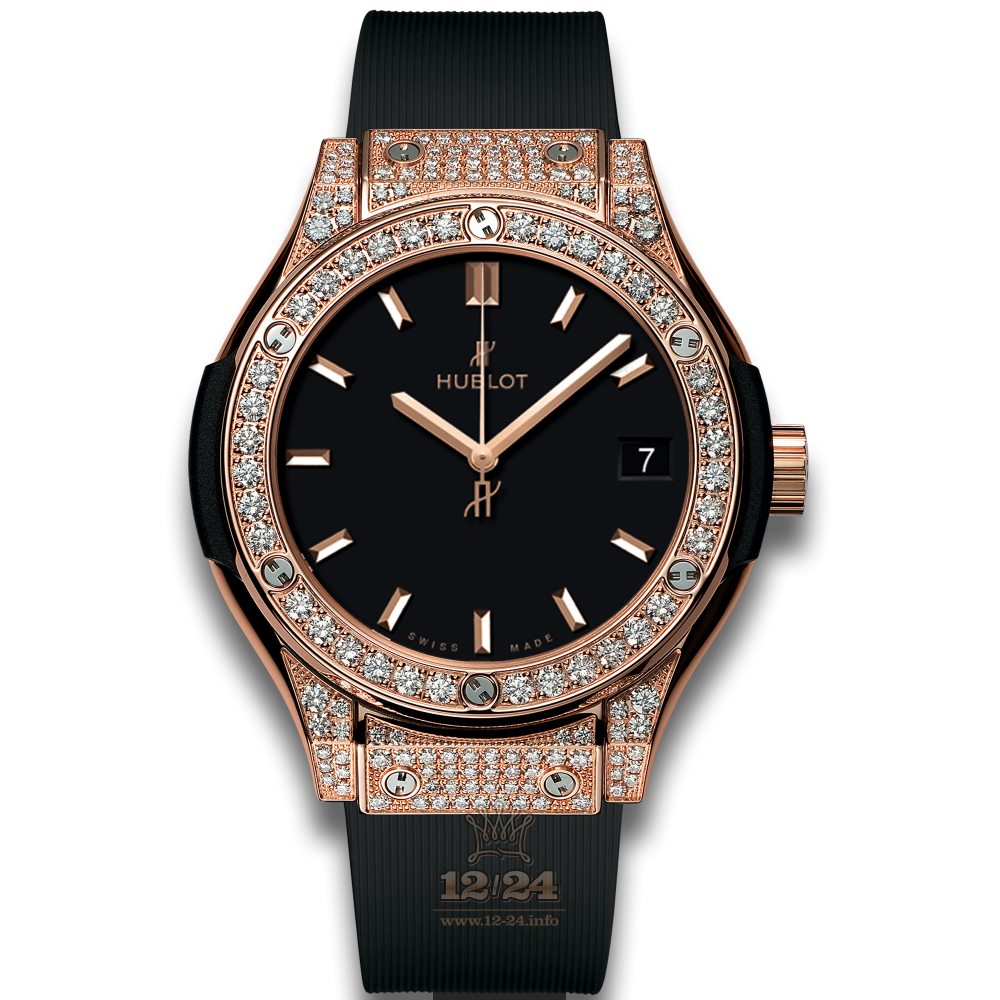 Hublot Classic Fusion Watch 581.OX.1181.RX.1704 33 mm Red gold Case Black Dial