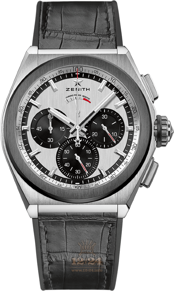 Zenith Defy Watch 95.9005.9004/01.R582 44 mm Titanium Case Silver Dial