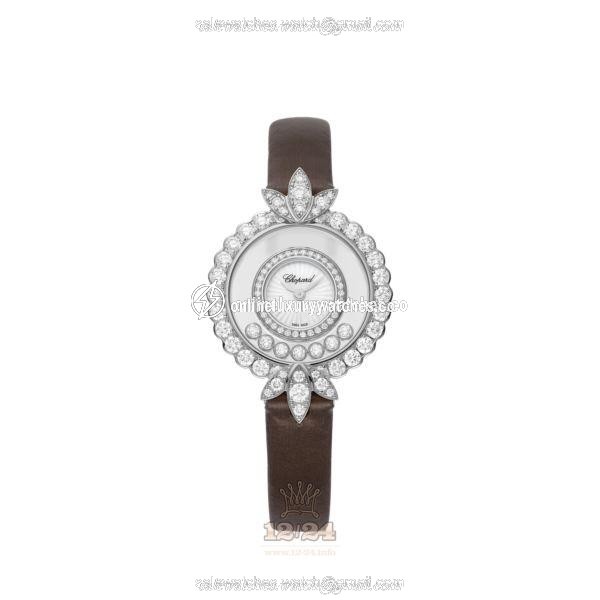 Chopard Happy Diamonds Watch 209424-1004 29 mm White gold Case White Dial
