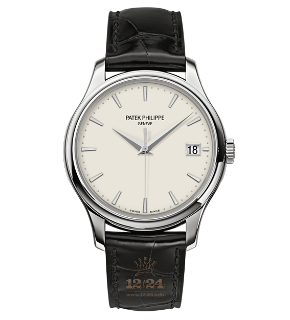 Patek Philippe Calatrava Watch 5227G-001 39 mm White gold Case White Beige Dial
