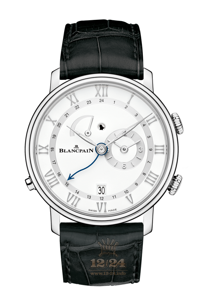 Blancpain Villeret Watch 6640-1127-55B 40 mm Stainless steel Case White Dial