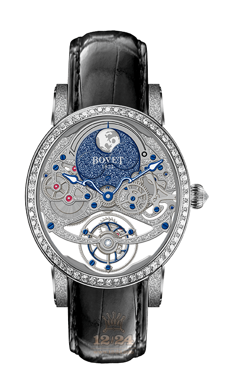 Bovet Dimier Watch R90002-SD1C234 41 mm White gold Case Silver Dark blue Dial