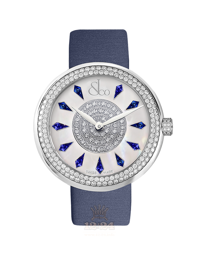 Jacob & Co Ladies Collection Watch 210.020.10.RT.KF.3NS 38 mm Stainless steel Case White Dial