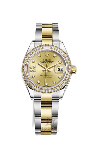 Rolex Datejust Watch 279383rbr-0022 28 mm Steel / Yellow gold Case Golden Dial