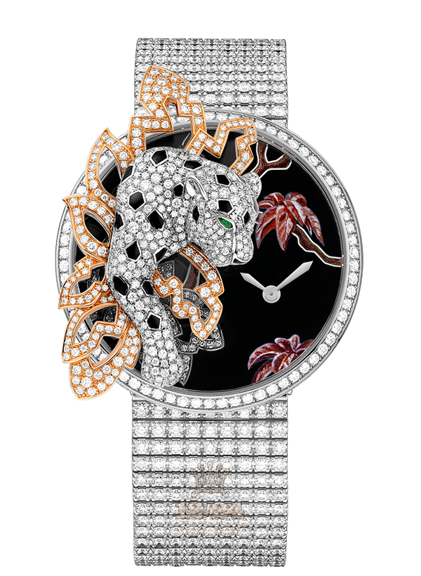 Cartier Creative jewelry watches Watch HPI00913 White gold Case Black Dial